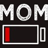 Men's Design By Humans Mom Low Battery Alert By shirtpublic T-Shirt - 2 of 2