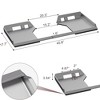 Skid Steer Cut Out Mount Plate, Universal Quick Attach Skid Steer Attachment Plate, 7000 Lbs, Rust-Proof Coating, Compatible with Kubota - 2 of 4