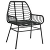 vidaXL Garden Dining Set Black - 4 of 4