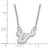 Black Bow Jewelry 10k White Gold South Florida Bulls NCAA Necklace 18 Inch - 2 of 4