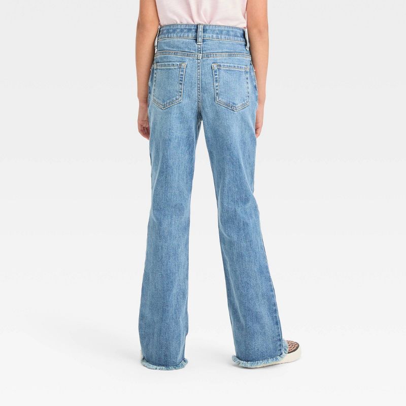Girls' Mid-Rise Flare Jeans - Cat & Jack™, 3 of 7