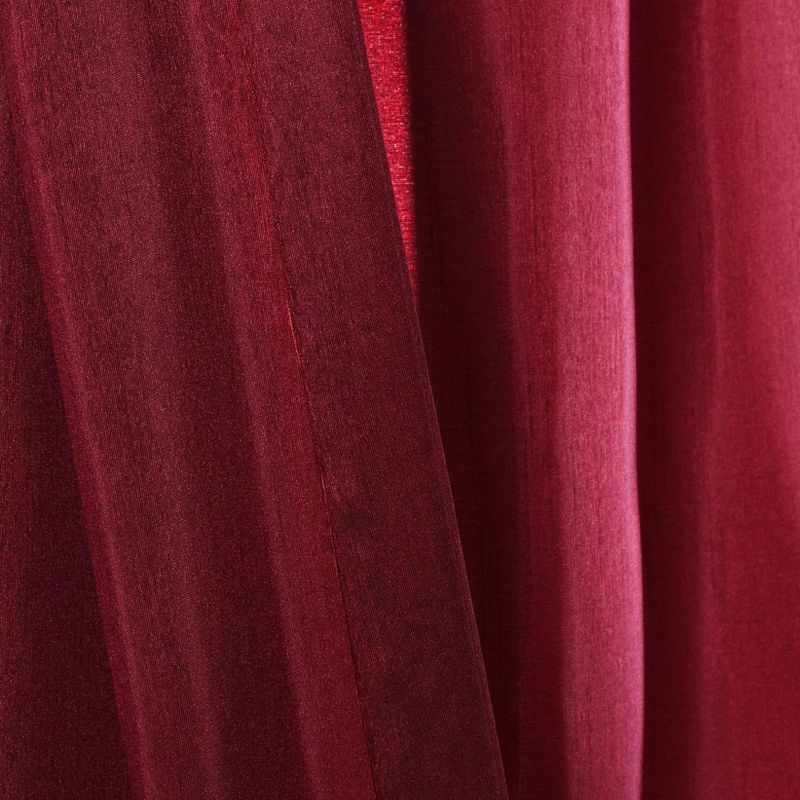 2pk 42&#34;x95&#34; Light Filtering Milione Fiori Curtain Panels Red - Lush D&#233;cor, 6 of 8