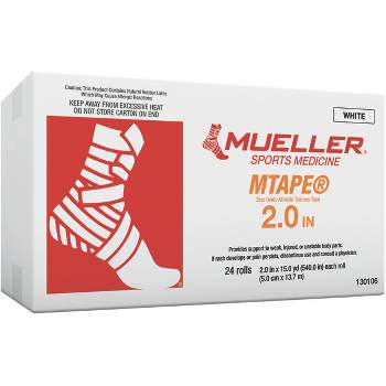 Mueller Sports Medicine MTape Athletic Tape Case - 24 Rolls - White