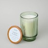 Foundry Candle Co. Tinted Glass Jar Candle with Lid Aspen Mint 12oz - 2 of 3