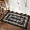 Washable Modern Braided Printed Rug Non Slip Low Pile Rug Soft Contemporary Throw Floor Cover Foldable Indoor Carpet for Living Room Bedroom - 3 of 4