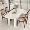 Tangkula Modern Dining Chair Set of 2 Upholstered Kitchen Chair w/ Padded Backrest & Seat - 4 of 4