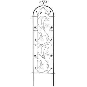 VEVOR Garden Trellis for Climbing Plants, 60 x 15 in, Rustproof Metal Garden Flower Trellis, Outdoor Climbing Rose Trellis Cucumbers Support - 1 of 4