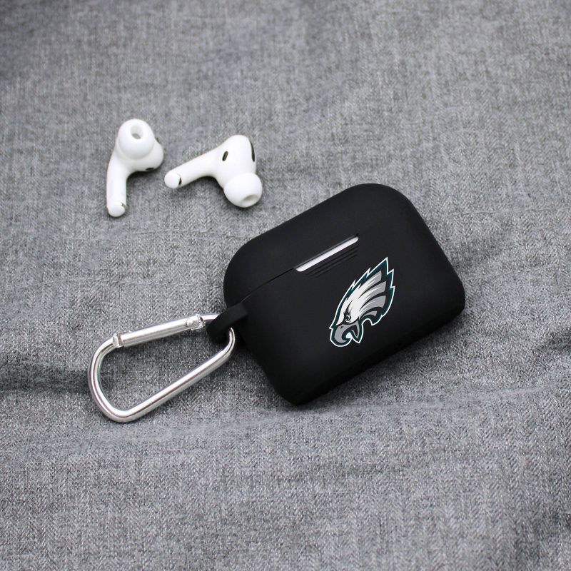 NFL Philadelphia Eagles Apple AirPods Pro Compatible Silicone Battery Case Cover - Black, 2 of 3