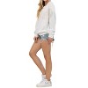 Women's Rhinestone Fringe Pullover Top - Blue B - 2 of 4