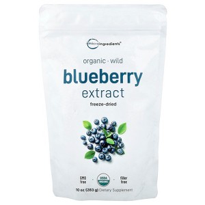 Micro Ingredients Organic Blueberry Extract, Freeze-Dried , 10 oz (283 g) - 1 of 2
