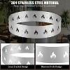 TROPOW 27" Fire Pit Stand, 304 Stainless Steel Heavy Duty Fire Pit Accessory, Outdoor Fireplace Tools, Fireplace Stand for Camping Fire Pits - 3 of 4