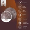 Spaas Rustic Ball Candles – Set of 6 Unscented Decorative Round Candles - 3 Inch Diameter - Available in 12 Colors - 2 of 4