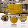 MOONMISS corduroy fabric, comfortable monochrome double sofa, suitable for living rooms and bedrooms - 2 of 4