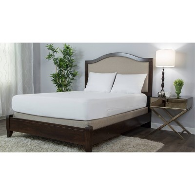 King Size White Smooth Mattress Encasement with Allergen Protection