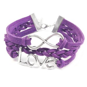 Wrapables Vintage Leather and Rope Infinity Bracelet - 1 of 4