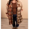 Women's Thankful for You Oversized Long Plaid Shacket - Haptics - 4 of 4