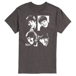 Men's - The Beatles - John Paul George Ringo Face Grid Short Sleeve Graphic T-Shirt - 1 of 4