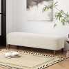 Modern Comfortable Ottoman Bench,Boucle Upholstered Without Storage,Multifunctional Shoe Bench,Foot Rest Bench,Bedroom Bench-Cuddlewood - 2 of 4