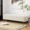 Modern Comfortable Ottoman Bench,Boucle Upholstered Without Storage,Multifunctional Shoe Bench,Foot Rest Bench,Bedroom Bench-Cuddlewood - image 2 of 4