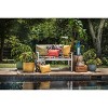 Flamingo 2pc Rectangular Outdoor Throw Pillow Set Blue - Pillow Perfect - 2 of 3