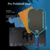 Aukfa Thermoformed Pickleball Paddle – Gold Titanium Wire Texture, 16mm PP Honeycomb Core, Fabric Surface,Multicolor - 4 of 4