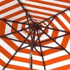 Athens Inside Out Striped 9Ft Crank Auto Tilt Umbrella - PAT8007 - Safavieh - 3 of 3