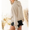 High Neck Hoodies for Women Oversized Half Zip Drawstring Pullover Sweater Casual Long Sleeve Sweatshirt with Pockets - 2 of 4