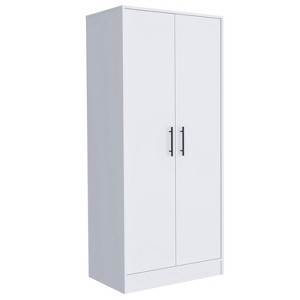 NicBex 71.10"H Armoire Wardrobe Closet Storage Cabinet with 2 Doors & Shelves & Inner Drawer for Bedroom - 1 of 4