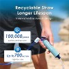 Waterdrop Gravity Water Filter Straw, Camping Water Filtration System, Water Purifier Survival for Travel, 1.5 gal Bag, 0.1 Micron, Light Blue - 4 of 4