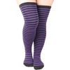 Large Sized Striped Patterned - Thigh High Socks - from the Sock Panda (Women's Sizes, Adult Medium) - 2 of 3