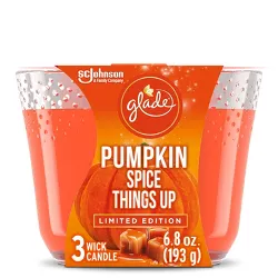 Glade 3 Wick Candle - Pumpkin Spice Things Up - 6.8oz