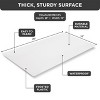 Hold N’ Storage - Hard plastic shelf liner for pull out shelf, fits same size pull out cabinet organizers -  Clear frosted shelf protector - 3 of 4