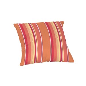 Casual Cushion Stripe Sunbrella Fabric 1-Piece Indoor/Outdoor Square Throw Pillow - 1 of 4