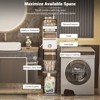 7.1" Slim Storage Cabinet - 7 Tiers Narrow Cabinet, With Wheels, Toilet Paper Holder, Perfect for Small Spaces, Out of The Box for Kitchen & Bedroom - 3 of 4