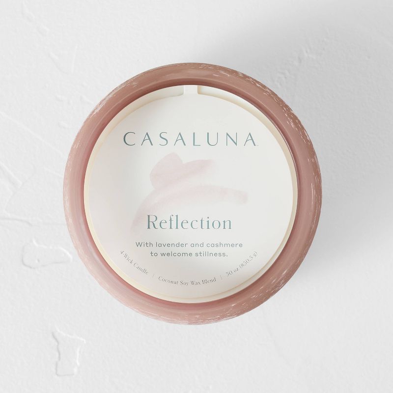 Reflection Fashion Salted Glass Wellness Jar Candle Pink - Casaluna™, 3 of 4