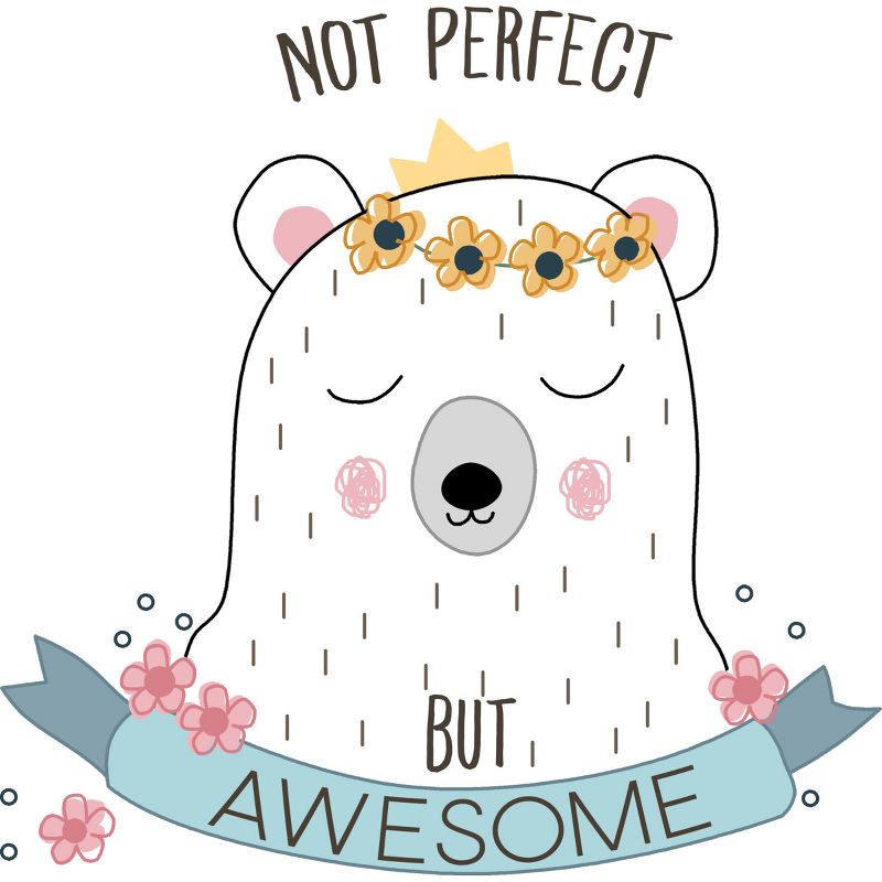 Design By Humans Not Perfect But Awesome Polar Bear By Tank Top, 2 of 3