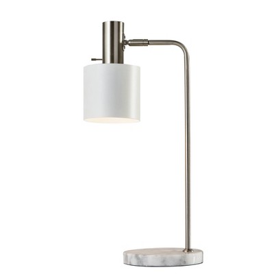 23.25" Emmett Desk Lamp White - Adesso