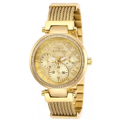 Invicta 28918 Women's Angel Gold Tone Dial Bracelet Quartz Watch