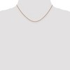 Black Bow Jewelry 1mm 14k Rose Gold Diamond Cut Open Franco Chain Necklace - 2 of 4