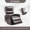 Lyngins Modern Rocker&Swivel Recliner Chair with Adjustable Footrest & Storage Pockets,Indoor Accent Chair with High Backrest - 4 of 4