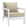 WestinTrends Avalon Outdoor Modern HDPE Patio Club Chairs with Deep Seat Cushions (Set of 2) - 4 of 4