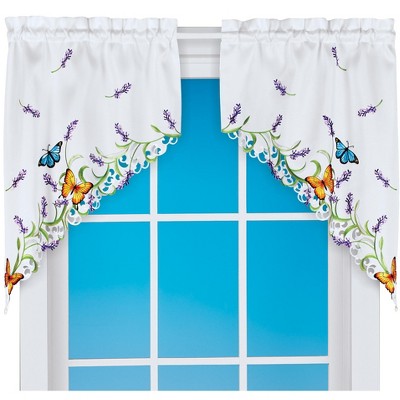 Collections Etc Lavender And Butterflycurtains