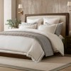 Harbor House 3Pcs Solid Color Linen Blend Duvet Cover Set, Luxury Hotel Collection Style Double Flange Premium Touch Bedding - 2 of 4