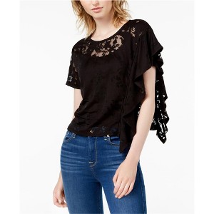 bar III Womens Burnout Basic T-Shirt - 1 of 2