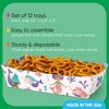 Big Dot of Happiness Mermaid Party Paper Food Trays, Disposable Double-Sided Paper Food Holders for Nachos, Hot Dogs, French Fries - 12 Ct - 3 of 4
