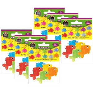 Teacher Created Resources® Colorful Fish Mini Accents, 36 Per Pack, 6 Packs - 1 of 2