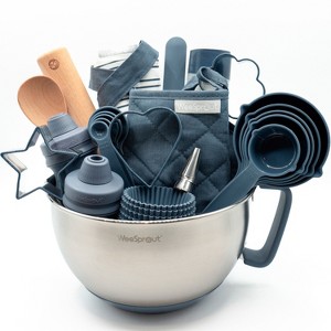 Ultimate Baking Kit for Kids - Kids Baking Set with Child Sized Utensils - Includes Apron, Oven Mitts, Silicone Mats & Liners - Cooking Set for Kids - 1 of 4