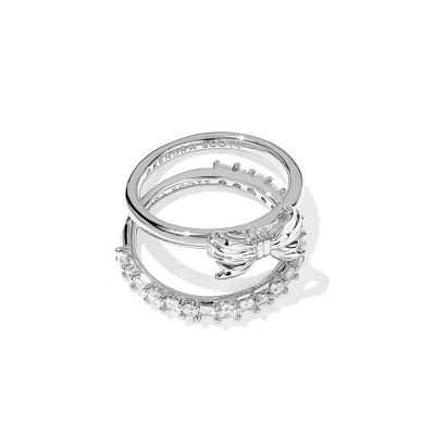 Kendra Scott Belle Bow Band Ring Set 2pc