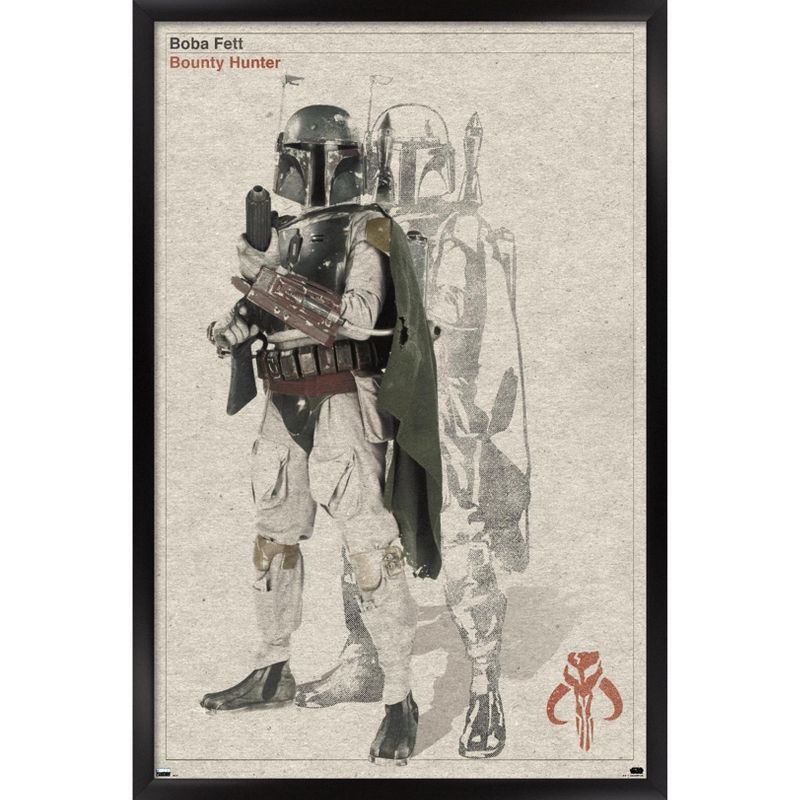 Trends International Star Wars: Saga - Boba Fett - Sketch Framed Wall Poster Prints, 1 of 7