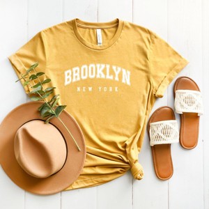 Simply Sage Market Women's Brooklyn New York Short Sleeve Graphic Tee - 1 of 2